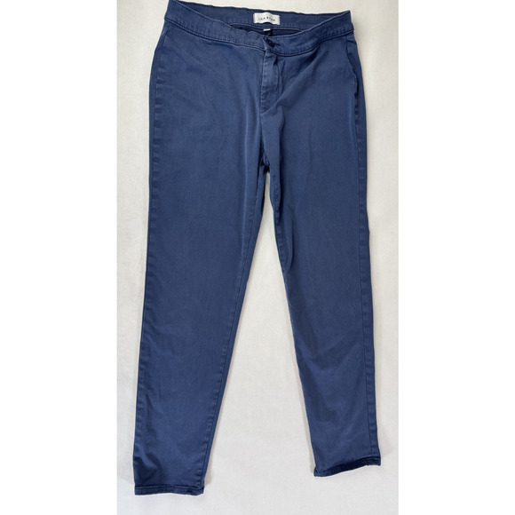 Lila Ryan Women's Straight Steel Blue Pants Preppy Career Work Size 6 - Picture 2 of 9